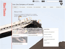 Tablet Screenshot of ironore.ca